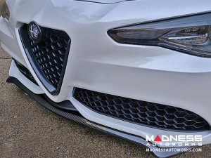 Alfa Romeo Giulia Front Spoiler - Carbon Fiber - Italia Style - Stile Italia - Sport/ Ti/ Veloce - V3